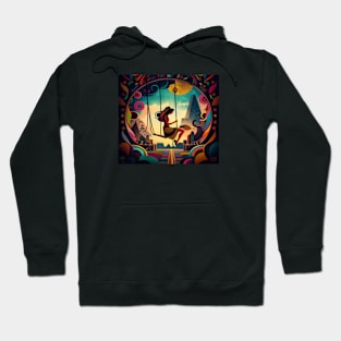 Abstract Lady Hoodie